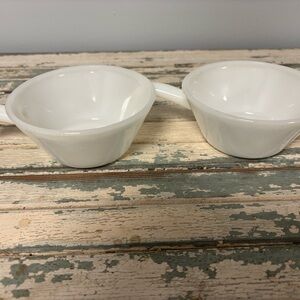 Anchor Hocking White Soup Bowls